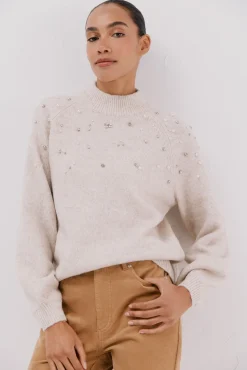 Jersey strass y perlas