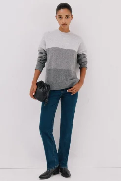 Jersey suave franjas