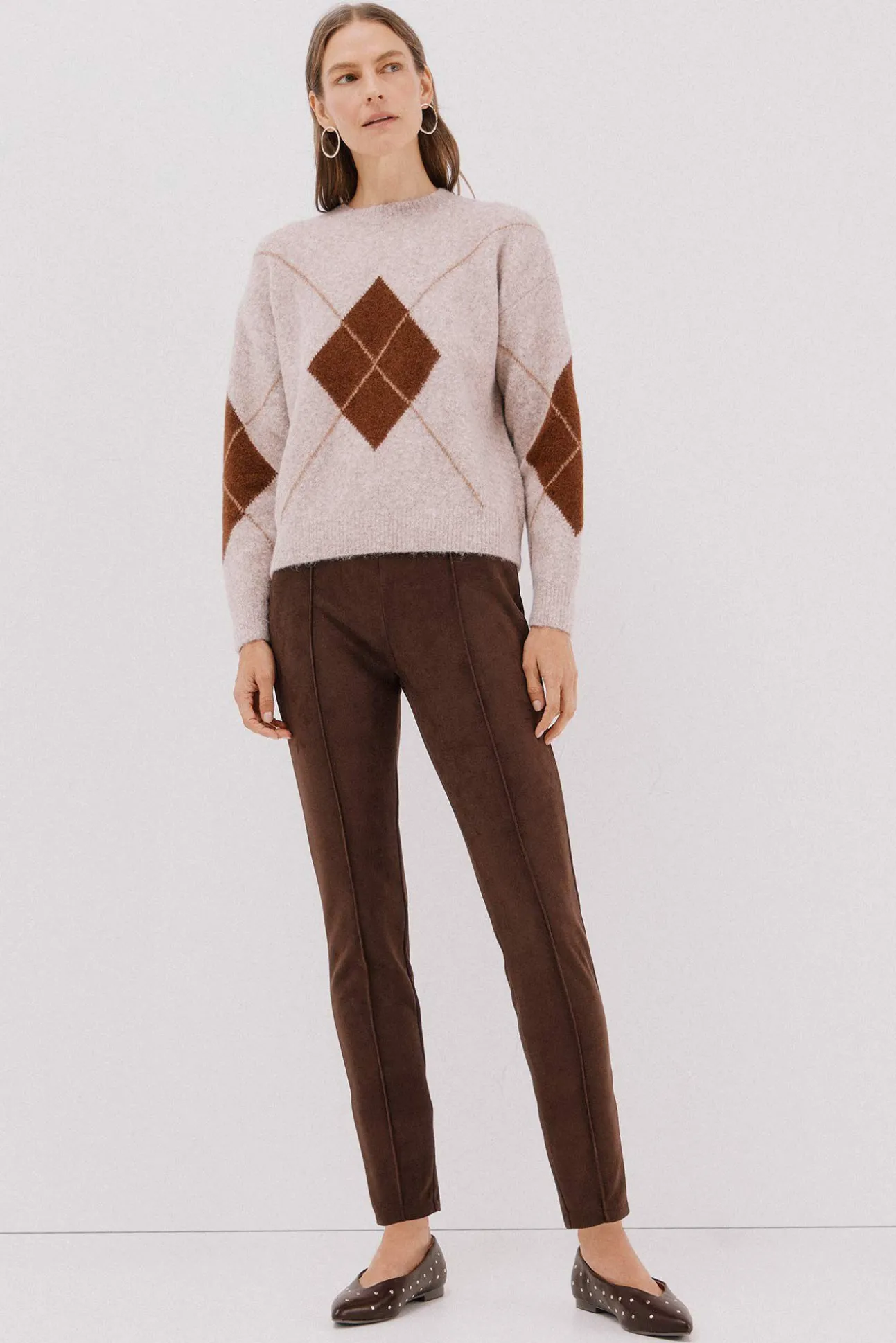 Legging de mujer de efecto ante