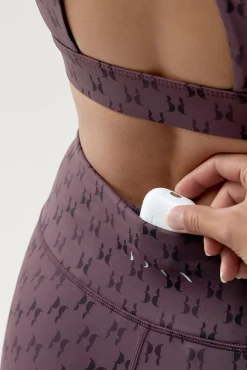 Legging deportivo Monogram morado