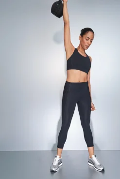 Leggings 4D STRETCH crop negro