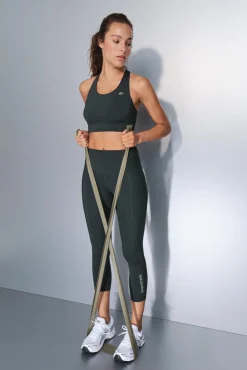 Leggings 4D STRETCH crop verde