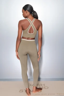 Leggings largos SEAMLESS COMFORT kaki