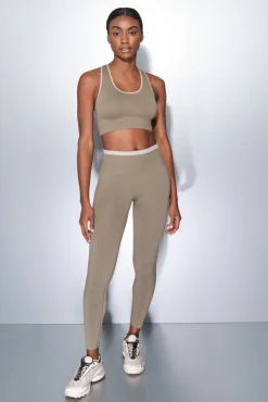 Leggings largos SEAMLESS COMFORT kaki