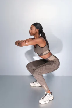 Leggings largos SEAMLESS COMFORT marrón