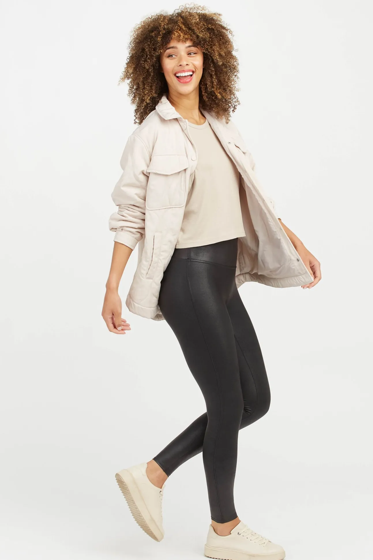 Leggins reductores efecto cuero Spanx