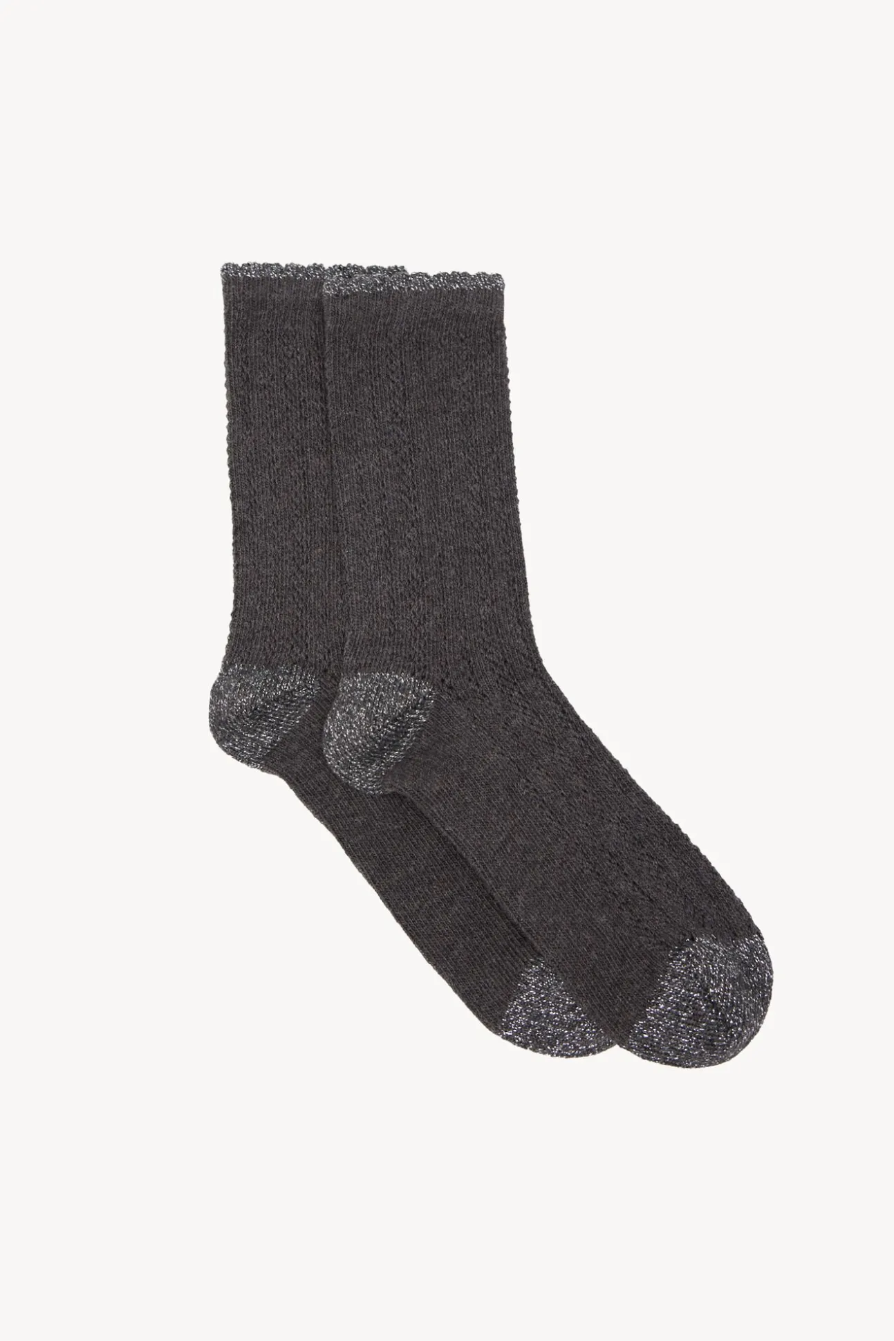 Leila. Calcetines calados lurex