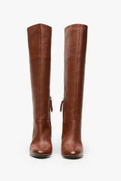 Lidia. Botas piel caña alta