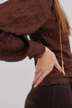 Mafalda. Top fruncido