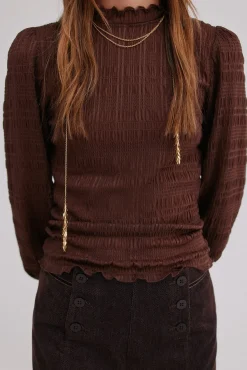 Mafalda. Top fruncido