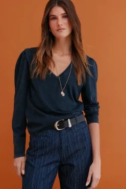 Maialen. Camiseta efecto lavado