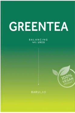 Mascarilla vegana con extracto de té verde