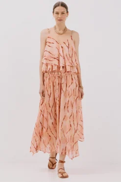 Maxi falda con vuelo