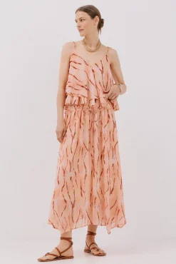 Maxi falda con vuelo