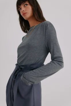 Mercedes. Top drapeado