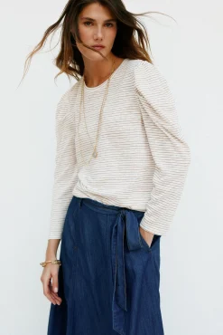 Milena. Camiseta a rayas