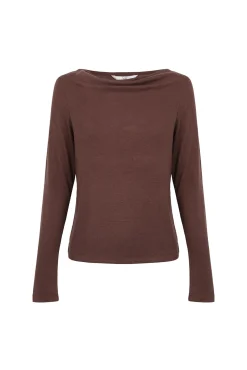 Mirta. Camiseta con escote drapeado