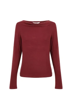 Mirta. Camiseta con escote drapeado