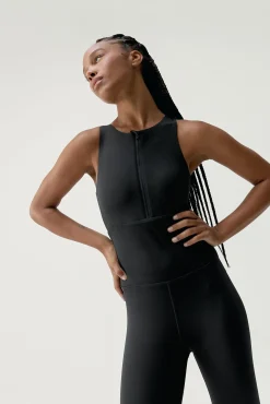 Mono deportivo largo Corpo negro