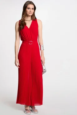 Mono largo holgado con pernera plisada