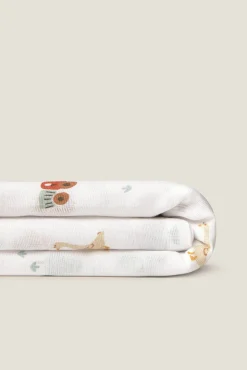 Muselina gasa algodón casitas