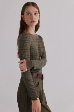 Nadine. Top estampado a rayas