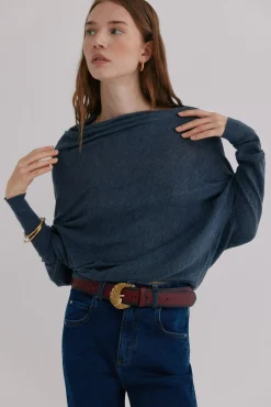 Nica. Jersey escote asimétrico