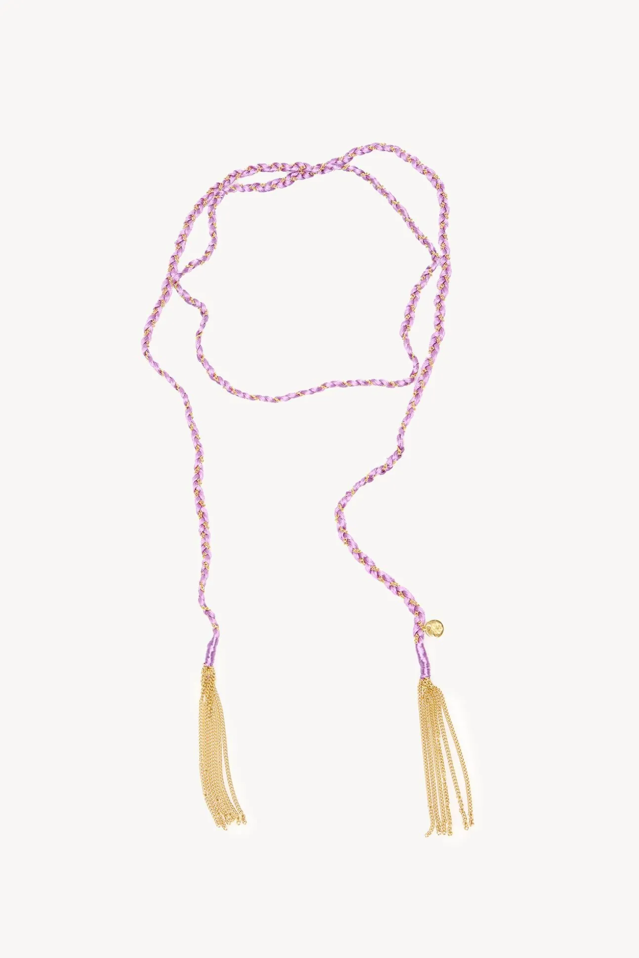 Nicole.Collar largo cadena trenzada