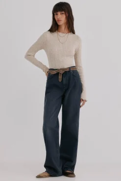 Nidia. Top con detalle de ondas