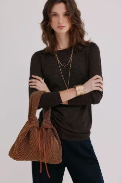 Nora. Bolso de terciopelo abalorios