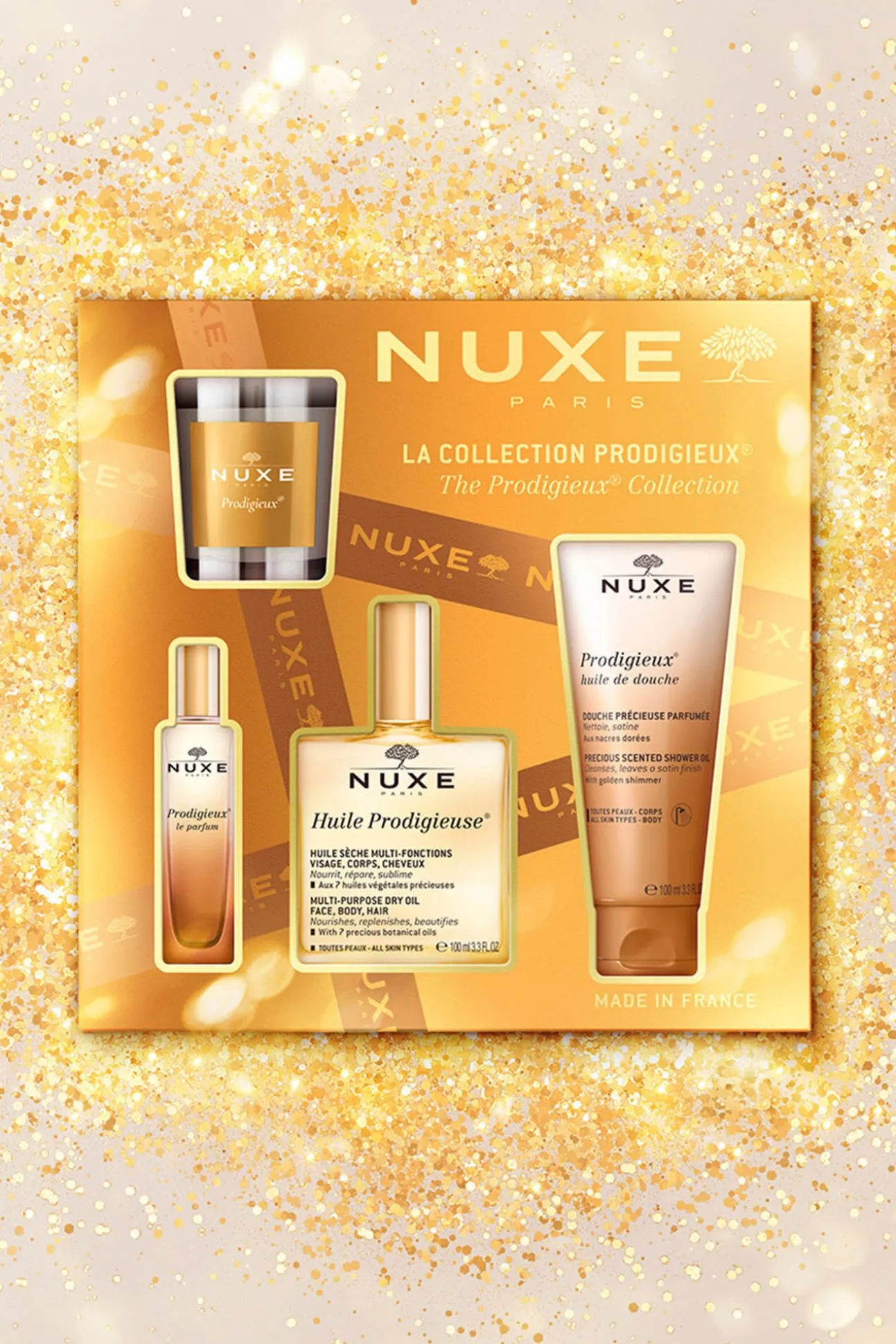 NUXE COFRE REGALO LA COLECCIÓN PRODIGIEUX FLORAL + VELA