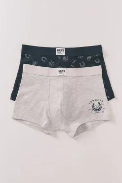 Pack 2 boxers country azul