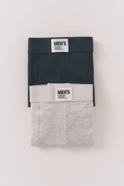 Pack 2 boxers lisos azul