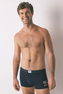 Pack 2 boxers rayas azul