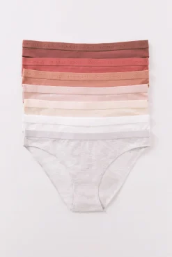 Pack 7 bragas clásicas algodón multicolor