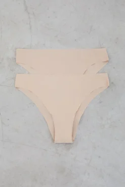 Pack 2 brgas brasileñas nude laser cut