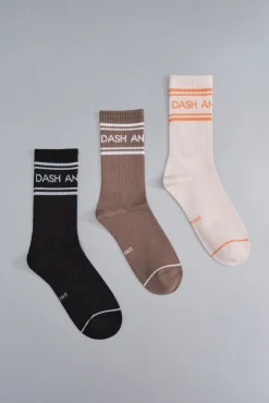 Pack 3 calcetines algodón logo