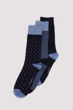 Pack 3 calcetines azules