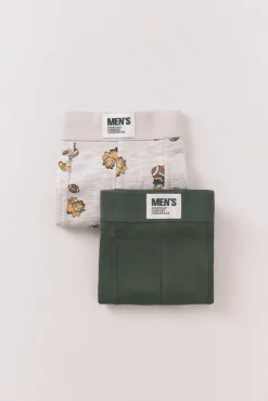 Pack 2 calzoncillos bóxer algodón Garfield