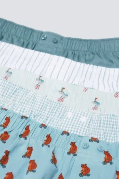 Pack 5 calzoncillos popelín estampados