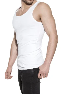 Pack 2 camisetas sin mangas de algodón orgánico blancas