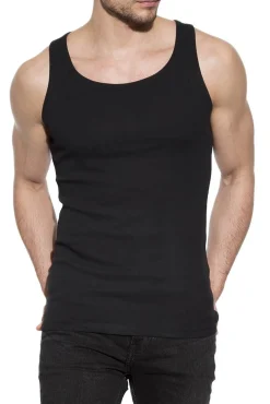 Pack 2 camisetas sin mangas de algodón orgánico negras