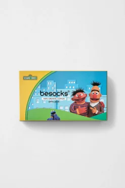 Pack 3 pares de calcetines Barrio Sésamo algodón orgánico