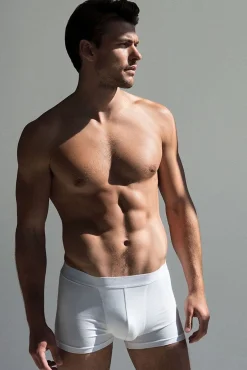 Pack de 2 bóxers modal elástico eco blancos