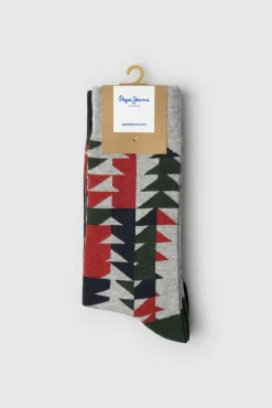 Pack de 3 calcetines rayas Navidad