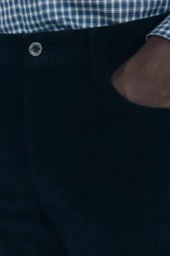 Pantalón 5 bolsillos pana slim fit