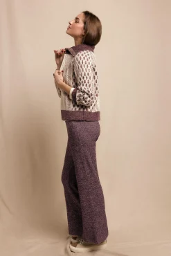 Pantalón ancho de punto