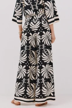 Pantalón ancho estampado