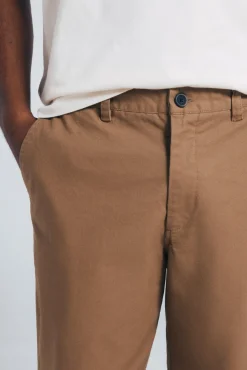 Pantalón chino canvas straight fit