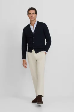 Pantalón chino casual pinzas